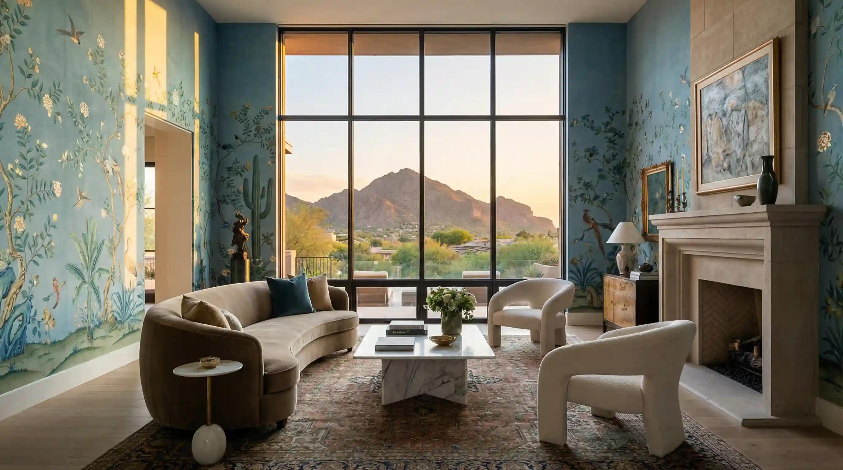 Historic home wallpaper restoration and installation