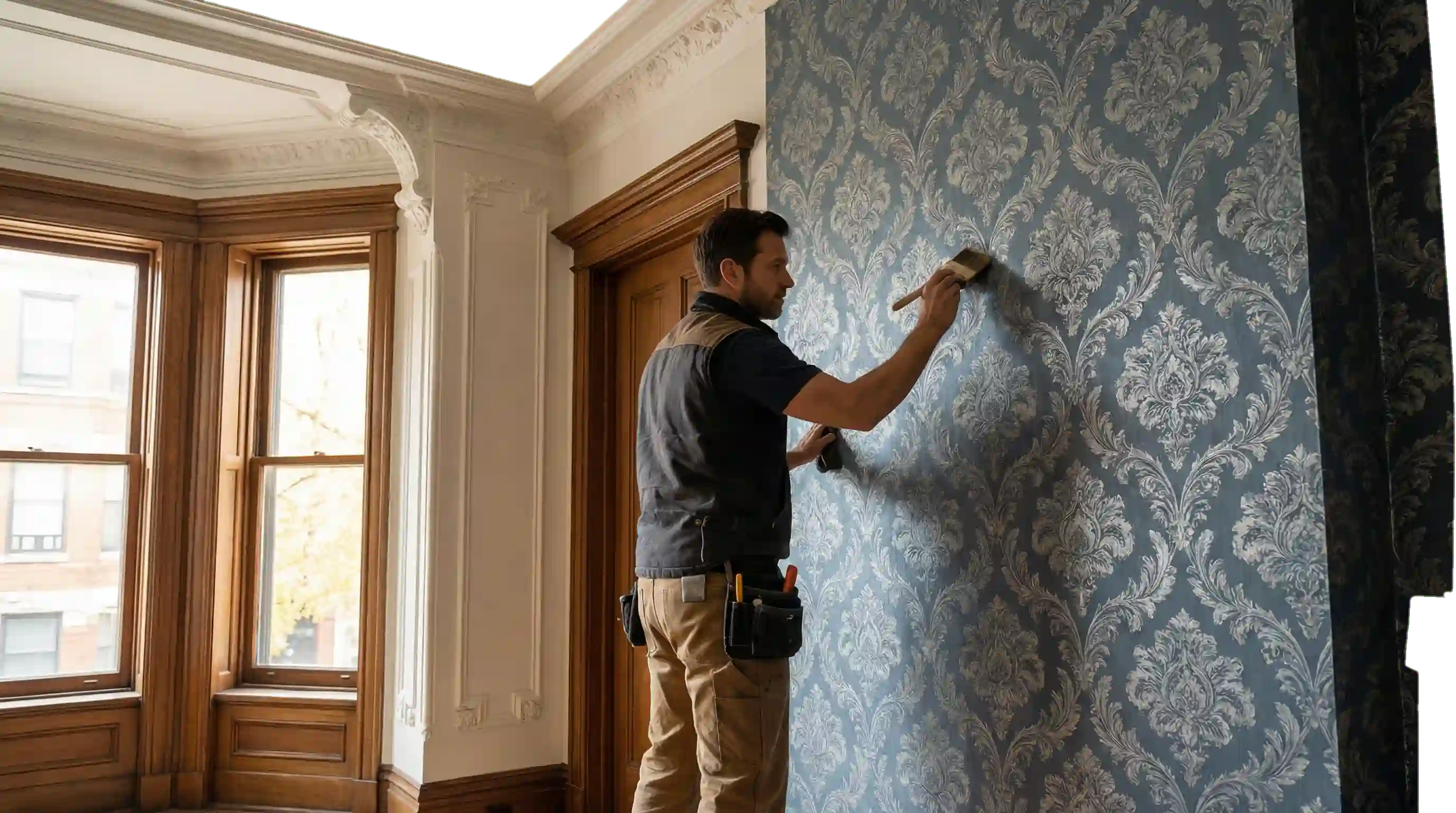 Wallpaper consultation with a homeowner in Los Angeles