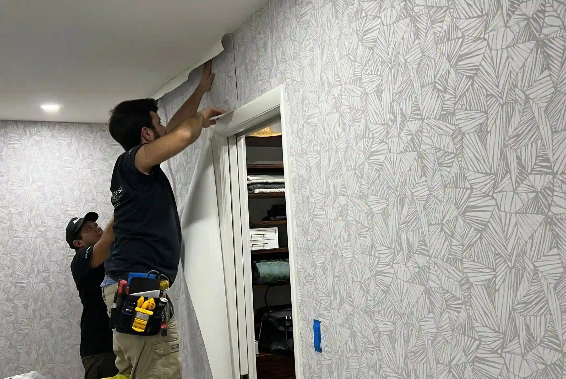 Professional wallpaper work in Long Beach